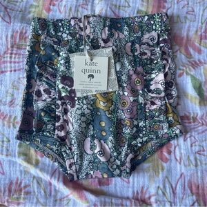 NWT Kate quinn 100% organic cotton diaper cover floral print